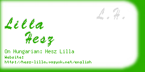 lilla hesz business card